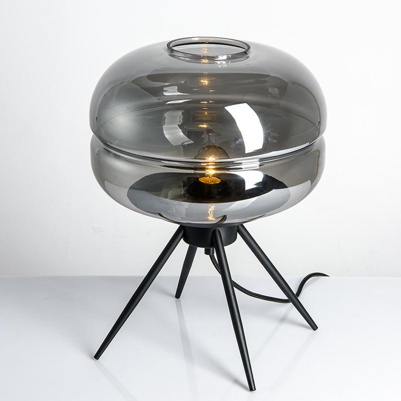 Nordic Modern Glass Table Lamp - Creative, Decorative Lighting for Living Room, Bedroom, or Bedside.