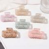 Hair Claw Hollow Rectangle Shape Back Head Shower Clip Strong Grip Medium Size Shark Hair Claw Versatile Hair Accessory