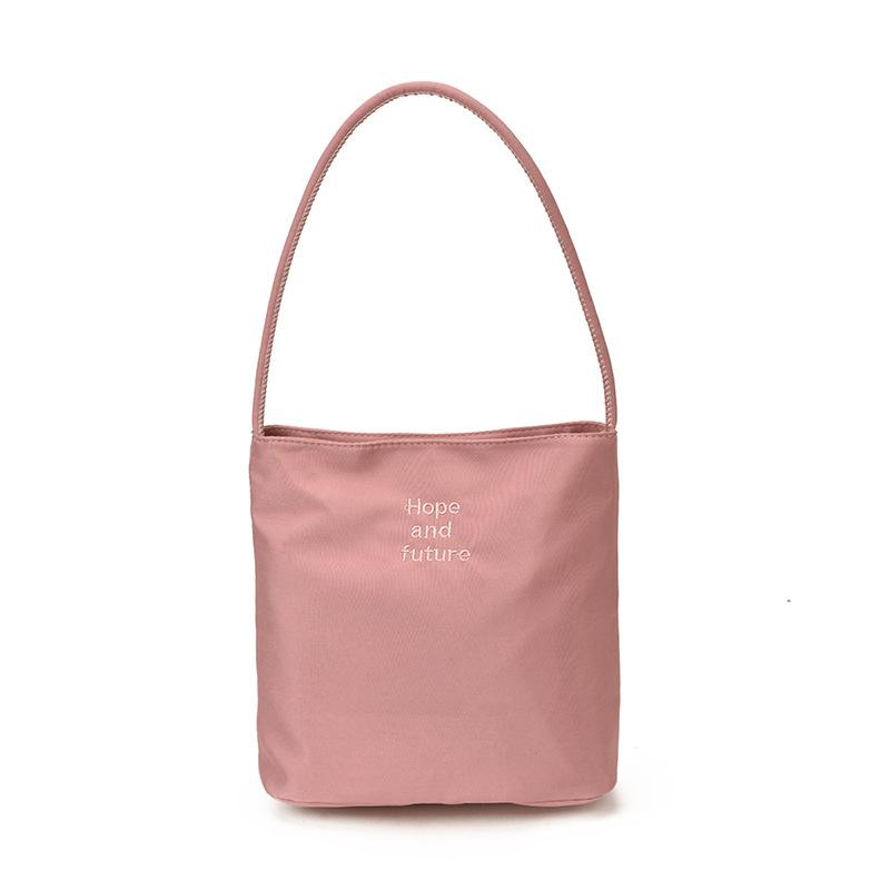 New Handbag, New Fashionable and Versatile, Simple and Lightweight, Commuting To Work, Embroidered Underarm Bucket Bag