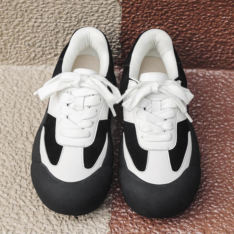 Ugly cute fluffy shoes original autumn new student platform casual retro moral training board shoes