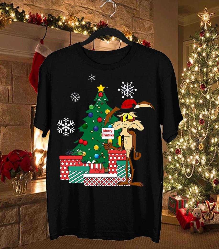 Hot Wile E Coyote and the Road Runner Christmas S-4XL T Shirt EG982 XS