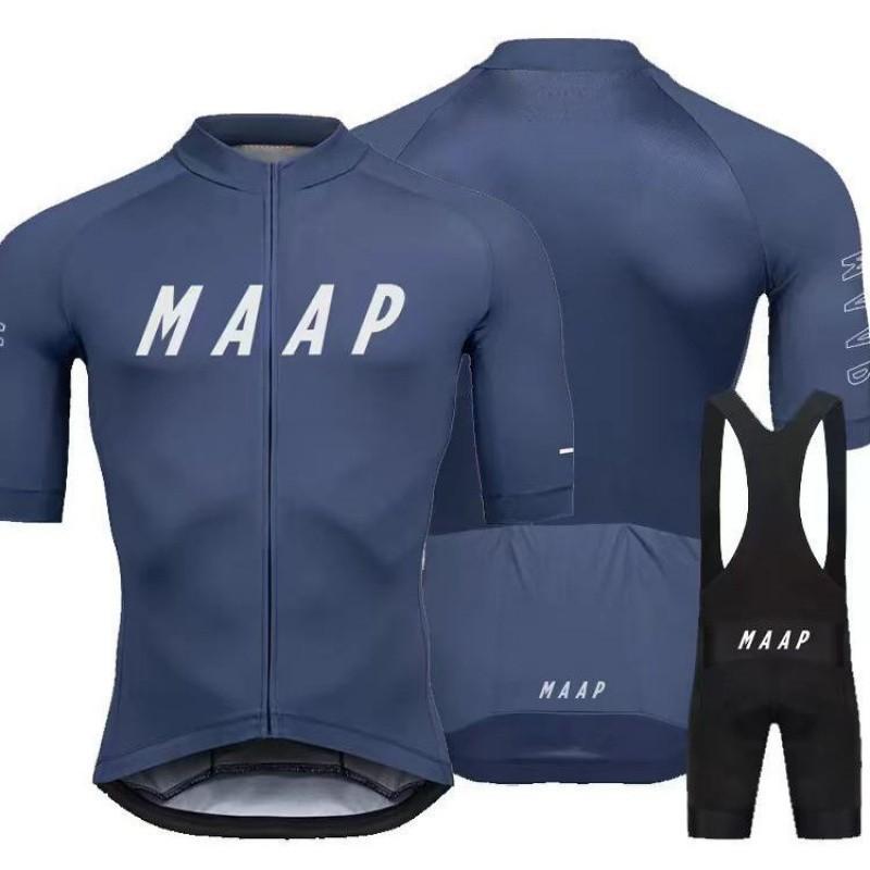 MAAP Mens Cycling Jersey Bib Shorts Set Performance Road Bike Apparel Breathable