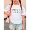 Be Kind Love Heart Colorful T Shirts Short Sleeve Kids Children's T-shirt Boys Girls 2026 Summer Spring New Casual Top Tee Shirt