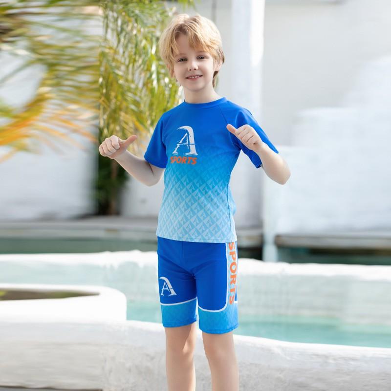 Boys Swim Trunks Quick-Dry Separated Swimsuit Teens Kids Athletic Swimming Pool Beach Use
