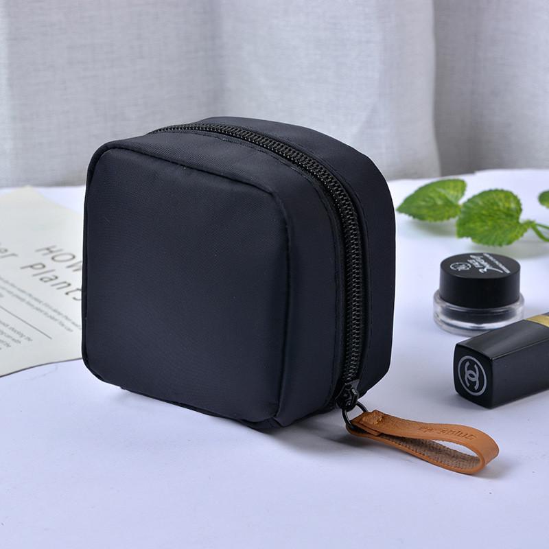Portable Travel Makeup Bag With Nylon Material Compact Organizer For Cosmetics And Toiletry Storage