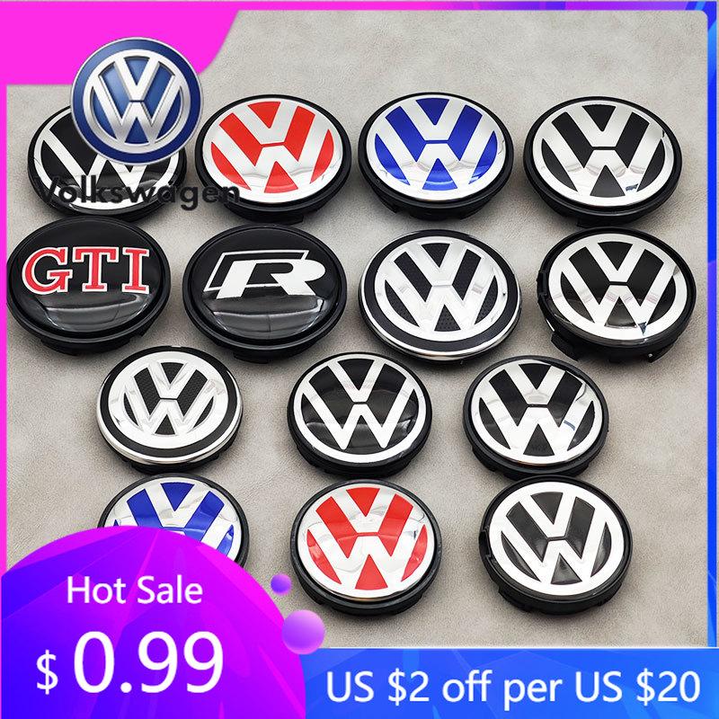 Per VW Volkswagen Jetta MK5 Golf 4 Pezzi 56mm 63mm 65mm Tappi Centrali per Cerchi Ruota Auto Per Volkswagen VW Golf 4 5 6 7 R GTI Passat B5 B gbhl80 32S