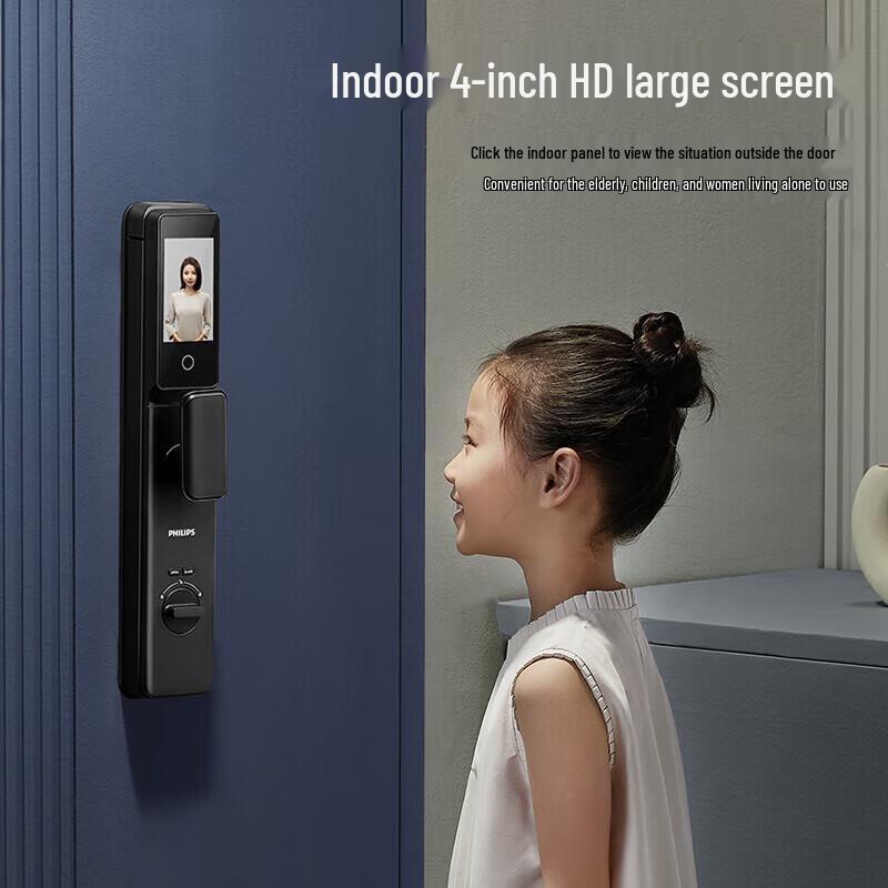 Philips 702FVP Smart Door Lock with Face Recognition and Visual Peephole