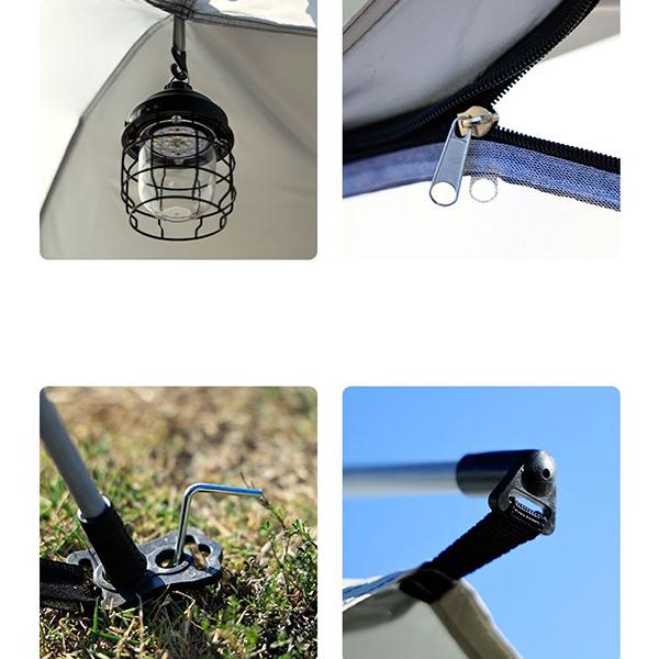 WTEMPO Αδιάβροχες αντηλιακές φορητές εξωτερικές πτυσσόμενες σκηνές κάμπινγκ Πλήρως αυτόματες σκηνές γρήγορου ανοίγματος Τέντες ταξιδιού αυτοοδήγησης 2-3 ατόμων