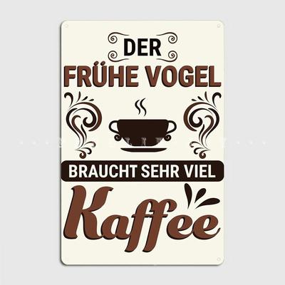 Witziger Kaffee Spruch metalowy znak Club Party Mural śmieszne dekoracje ścienne znak blaszany plakaty