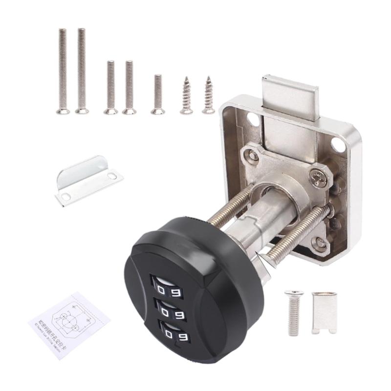 Resetable Security Combination Lock For Marine Vehicle Cabinets Home Drawers Waterproof Metal Construction