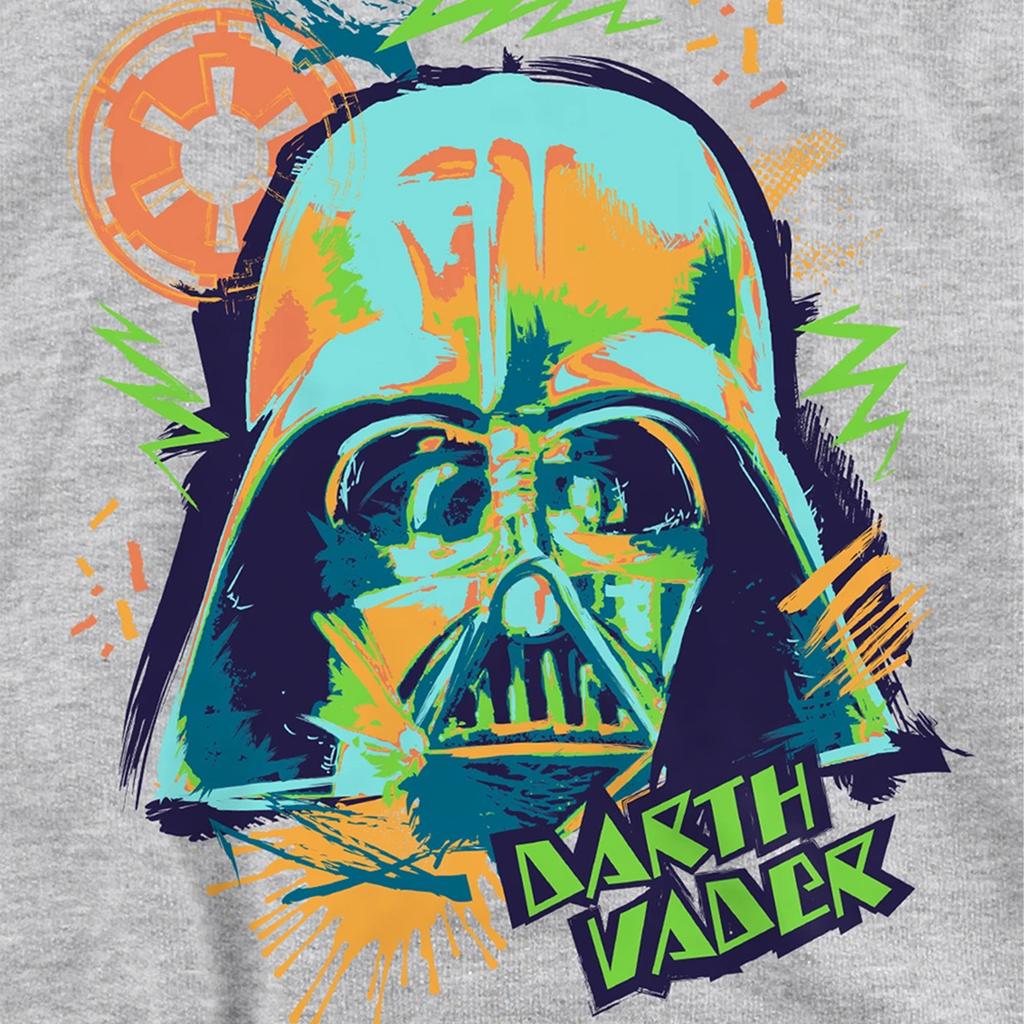 STAR WARS Childrens/Kids 90s Darth Vader Heather Pullover Hoodie