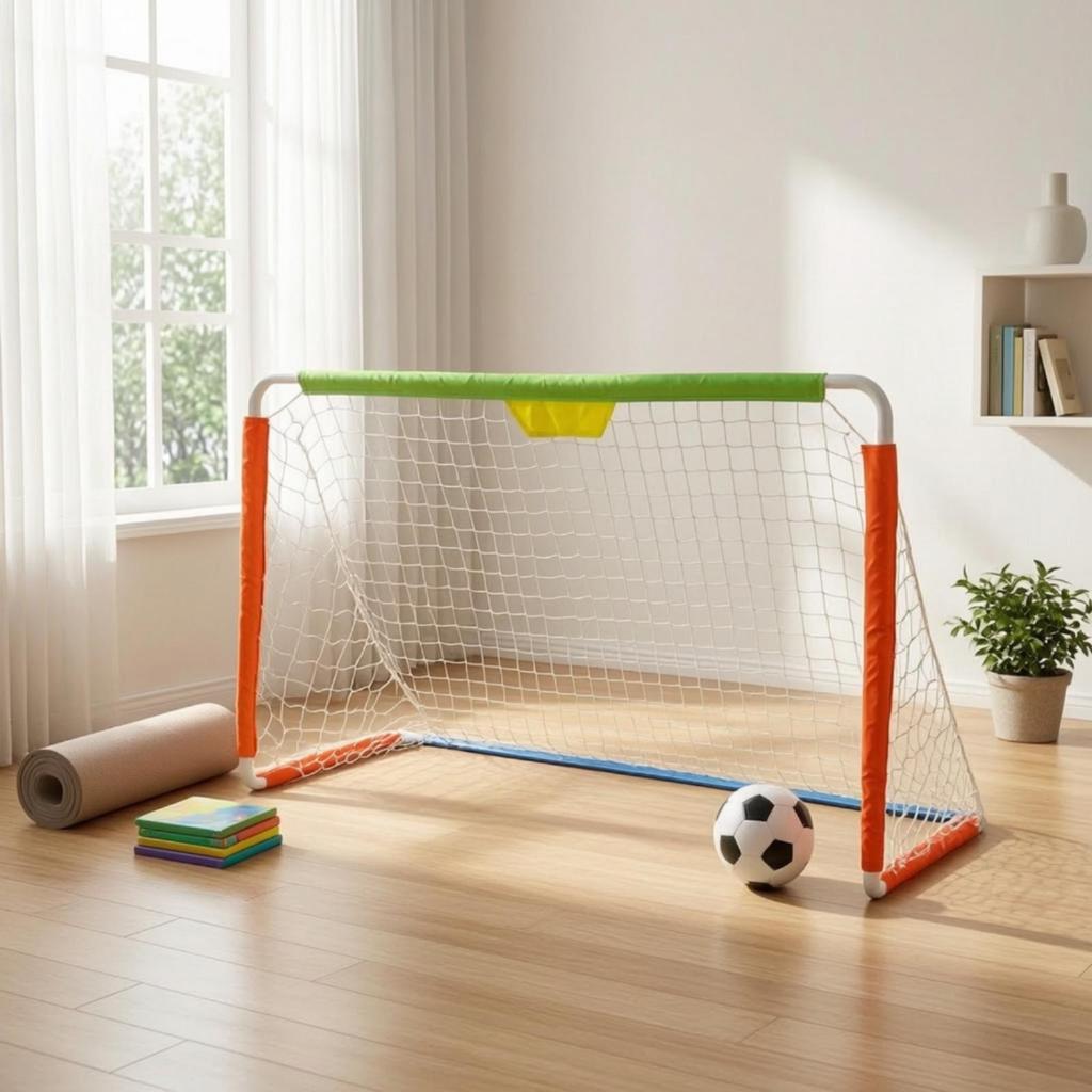 Freestyle Soccer Goal Portable Football Nets Easy-Setup for Families
