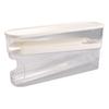 White Roll Off Egg Storage Rack Double-layer Egg Storage Box Rolling Egg Dispenser  for Household