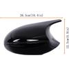 Door Side Mirror Covers Mirror Caps For Cars Rear View Cap For 3-Series E90 E92 E93 Sedan Pre-LCI 2005-2007 (Glossy Black)