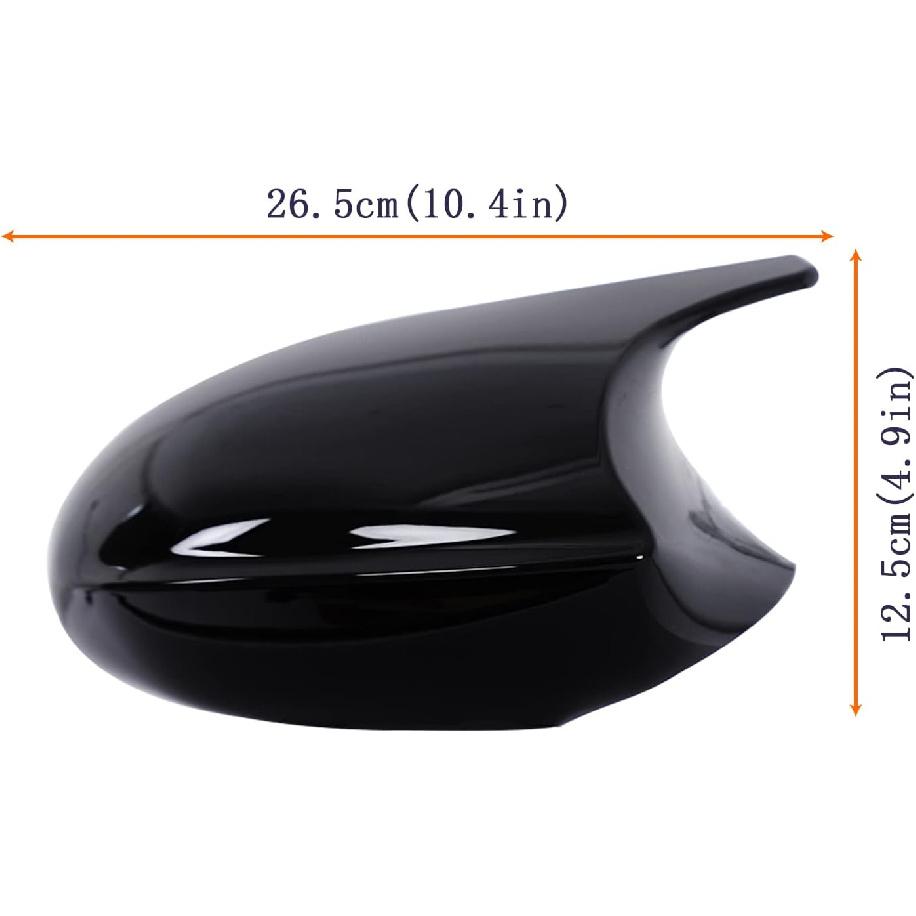 Door Side Mirror Covers Mirror Caps For Cars Rear View Cap For 3-Series E90 E92 E93 Sedan Pre-LCI 2005-2007 (Glossy Black)