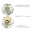 3 Piece Set Wall Mounted Acrylic Shelves Damage Frees Floating Storage Solution Contemporary Corner Shelf