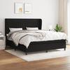 3128135 vidaXL Divan Bed with Mattress Black 160x200 Cm Fabric