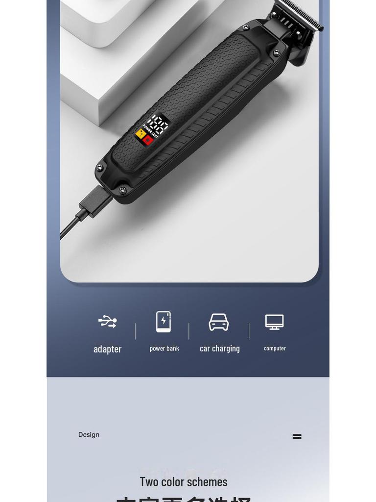 Rechargeable Electric Hair Clipper: DIY Haircut Tool for Men