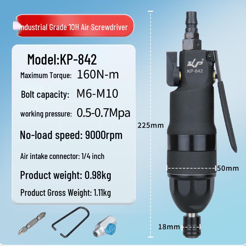Gaobao Industrial Grade Straight Shank Pneumatic Air Screwdriver for Woodworking 10H