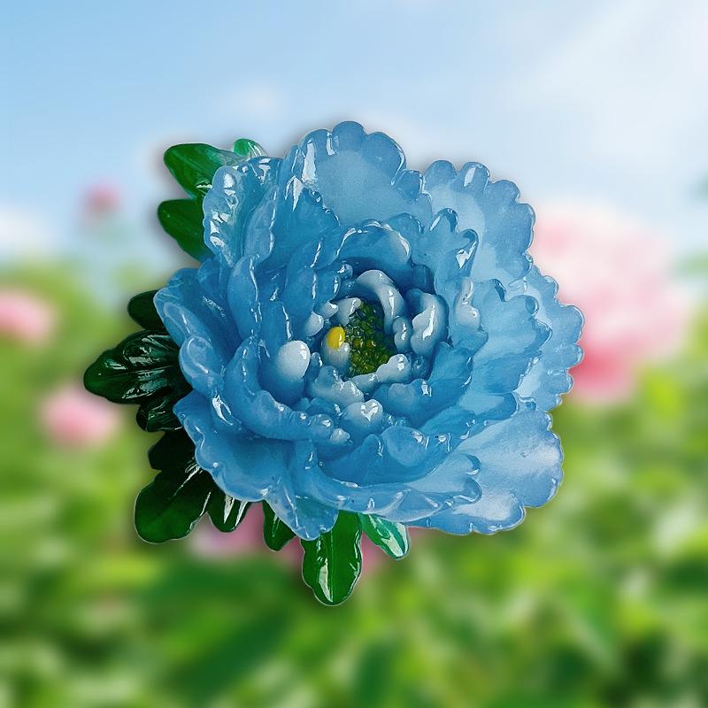 Luoyang Peony 3D Fridge Magnet Souvenir