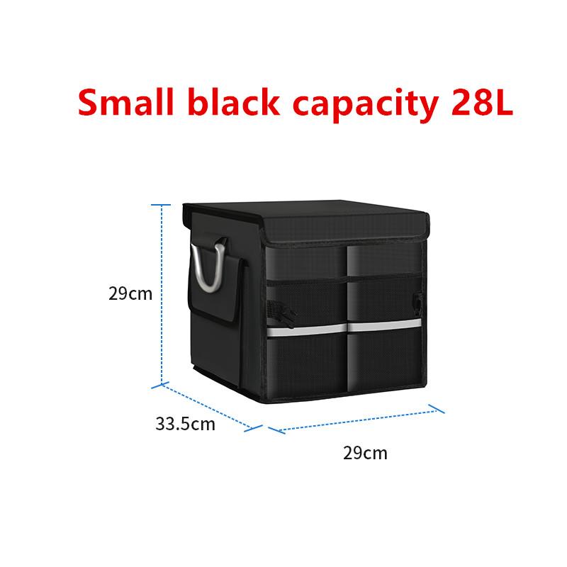 HQ Large Capacity Foldable Car Trunk Storage Box Oxford Cloth w/ Reflective Tape Sturdy Organizer for Car Camping Storage Bag