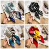 70*70cm Gedruckt Quadrat Schal Frauen Kopftuch Haarband Halstuch Kopf Hijab Dame Stirnband Foulard Tasche Band
