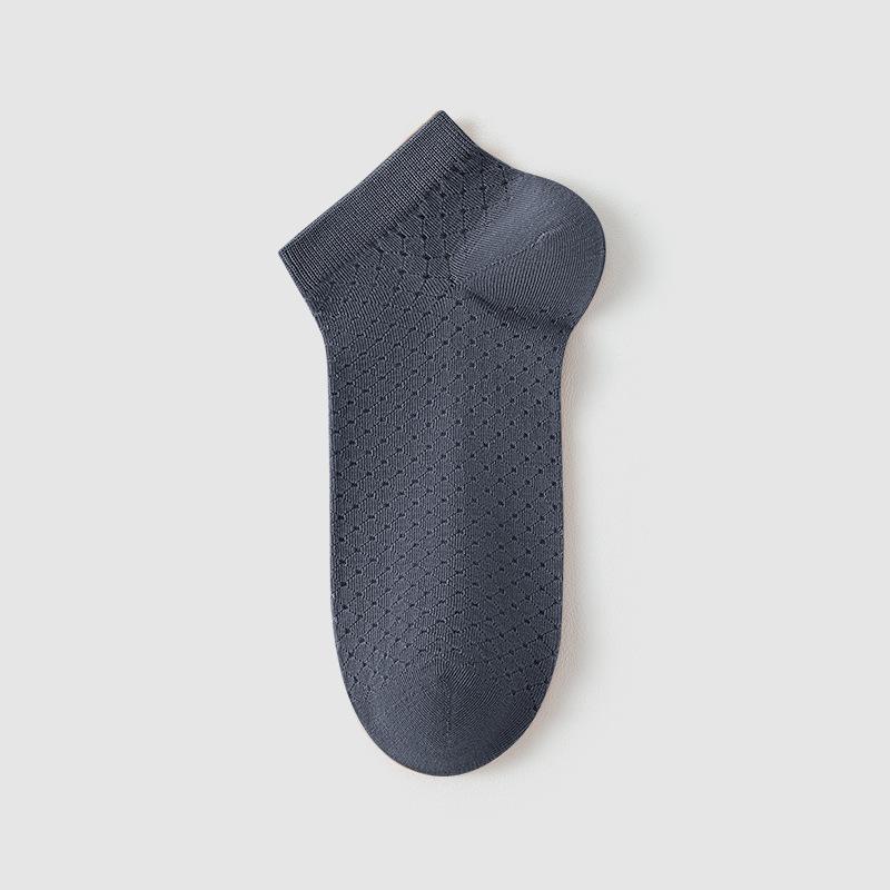 Men's Summer Thin Mesh Sweat Absorbent Deodorant Breathable Sports Low Top Socks