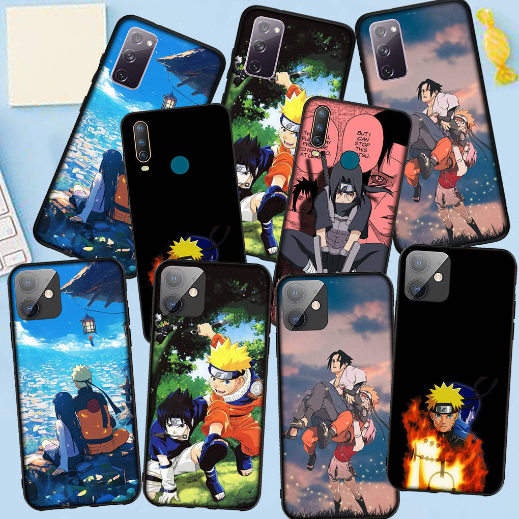 Phone Case for Samsung Galaxy S25 S24 S23 iPhone 16 15 Xiaomi Redmi Note 14 13 12 16E 11 Pro Max XR OPPO Moto Huawei Comics Uchiha Sasuke Naruto Cover