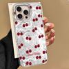 Summer Cherry Fruit Women Water Texture Phone Case for Iphone 16 15 14 7 8 Plus 13 11 12 Pro Max X XS XR SE 2022 2020 16e Cover