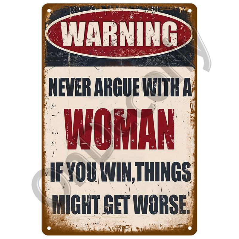 Beware Metal Signs Vintage Plaque Warning Danger Tin Signs Plate Home Wall Decor For Bar Club Man Cave Art Painting Poster Gift