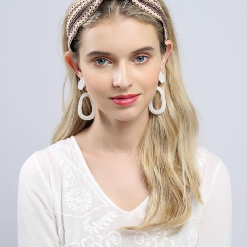 LALA Böhmisches Importspitzen-Haarband - L Beige