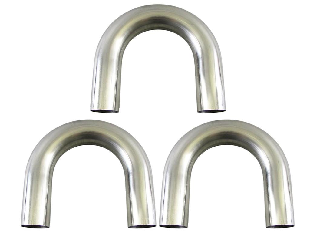 BRIGHTZ Stainless Steel Bent Set 70mm 70 180° Pipe, 1.5mm Thick, 3-Piece [CUR-PIPE-030-3PC] Diameter, 70, 180°