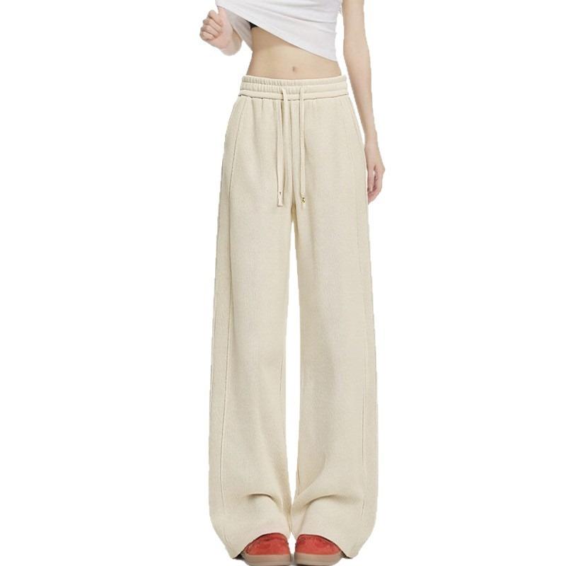 Version Wide Leg Pants Women's Spring New High Waist Skinny Versatile Casual Pants