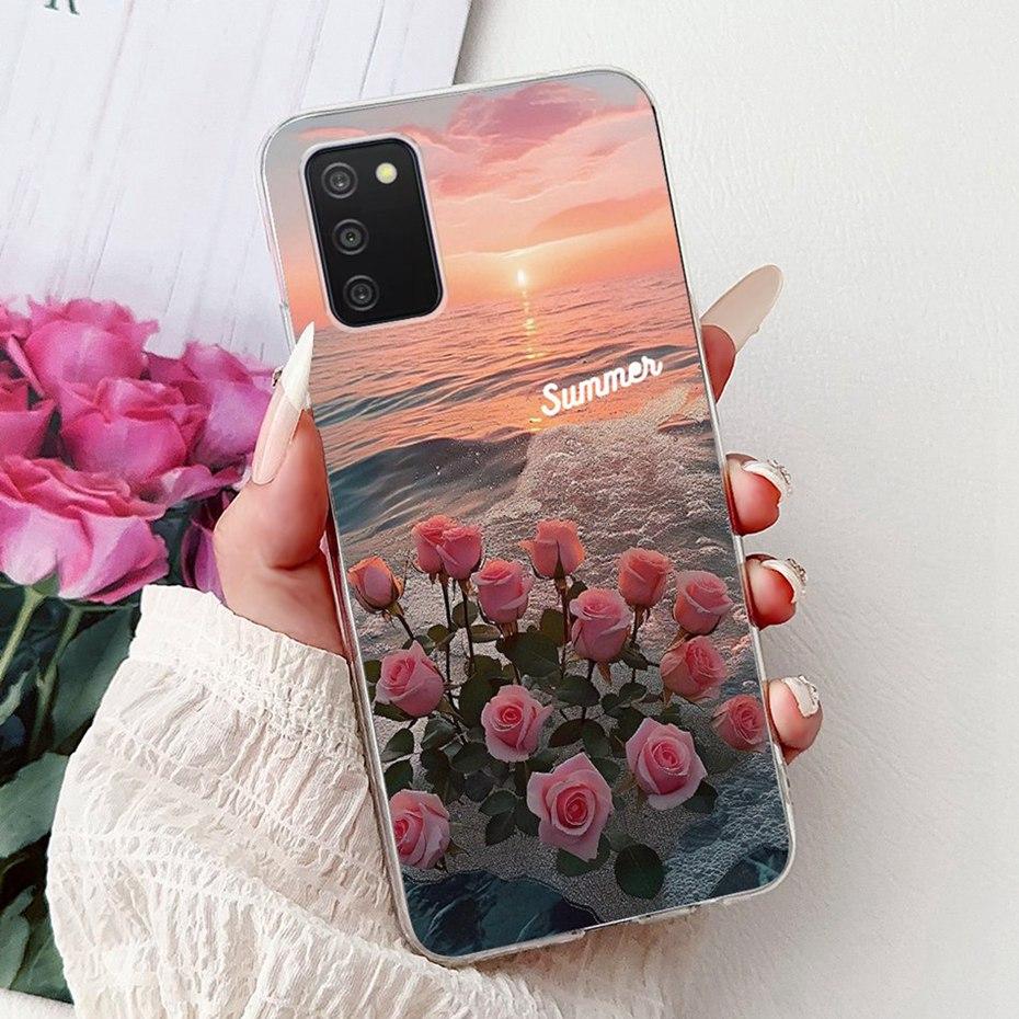 Cute Painting Phone Case For Samsung Galaxy A03s Soft Silicone TPU Back Covers For Samsung A03S SM-A037F A037G Cases Bumpers