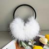 Faux Raccoon Fur Winter Earmuffs - Large Plush Ear Warmers for Cold Protection