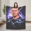 I Love Charlie Kirk Meme Blanket Warm Soft Street Trend Plush Bedding Throws For Students Outdoor Flannel Bedspread Bed Cover