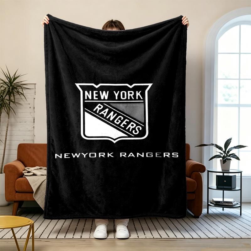 New York Rangers Soft and comfortable flannel Suitable for sofas living rooms outdoor camping travel and also makes a great anniversary gif