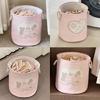 Laundry Hamper for Home Use Foldable Cotton Linen Basket With Lovely Designs for Organizing Dirty Clothes In Any Room