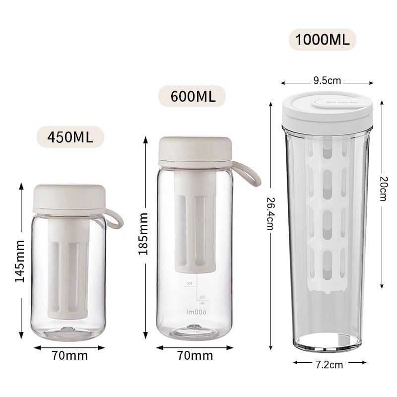 Cold Brew Coffee Pot High-Capacity Espresso Filter Bottle Cold Brewing Pot Portable Iced Brew Coffee Maker Juice Coffe Kettle