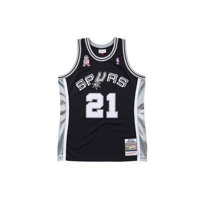 Mitchell & Ness X NBA San Antonio Spurs 2001-02 Jerseys 'Tim Duncan 21' Men's AJY4GS18456-SASBLCK01TDU