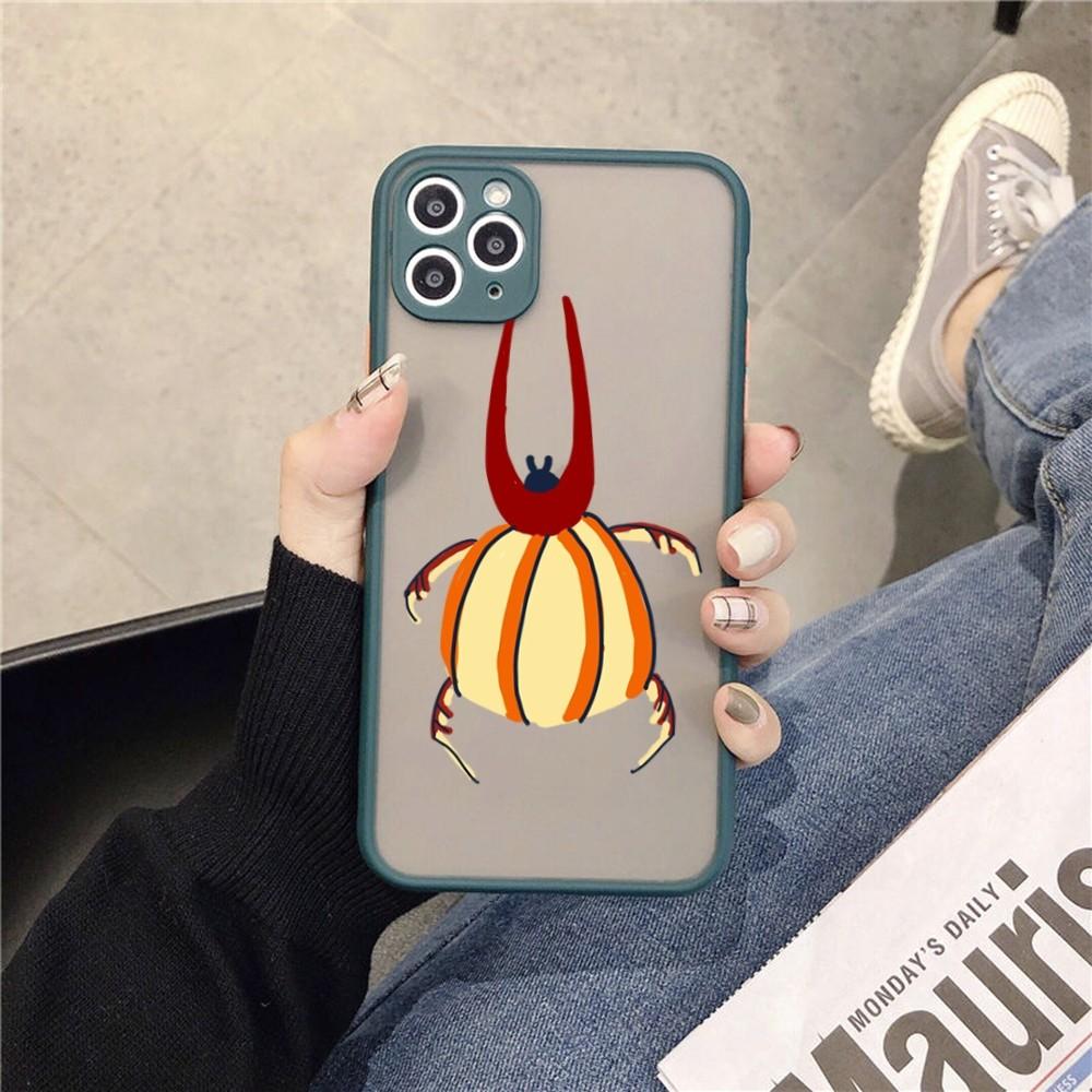 Bug Beetles Insects Phone Case for iPhone 14 11 12 13 Mini Pro Max 8 7 Plus X XR XS MAX Translucent Matte Cover