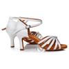 Women Professional Dance Shoes High Heel Soft Sole Latin Dance Shoes Adult Standard Dance Heel Shoes 7cm