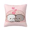 Custom Peach And Goma Eating Salad Modern Throw Pillow Cover Bedroom Decoration Car Cushion