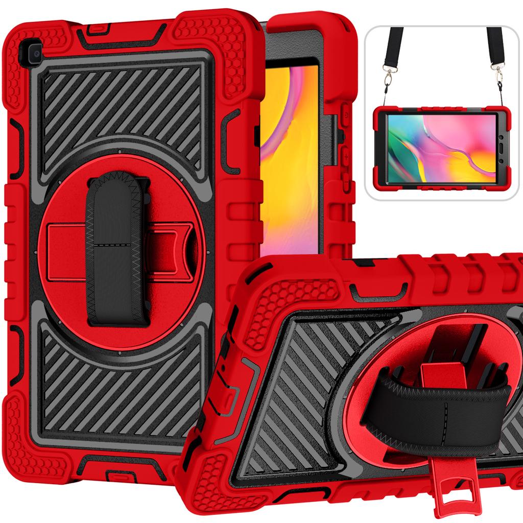 For Samsung Galaxy Tab A 8.0 SM-T290 T295 Case 360°Rotating Kickstand Shockproof Cover for Tab A 10.1 SM-T510 SM-T515