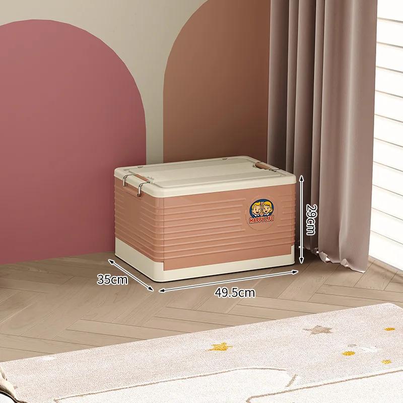 Plastic Storage Box Folding Organization Boxes Living Room Large Capacity Acrylic Case Household Living Organization Furniture 18630₽