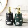 Soap Dispenser Ceramic Hand Sanitizer Press Bottle Shower Gel Sub Bottle Luxury Shampoo Lotion Bathroom Accessories 450ml