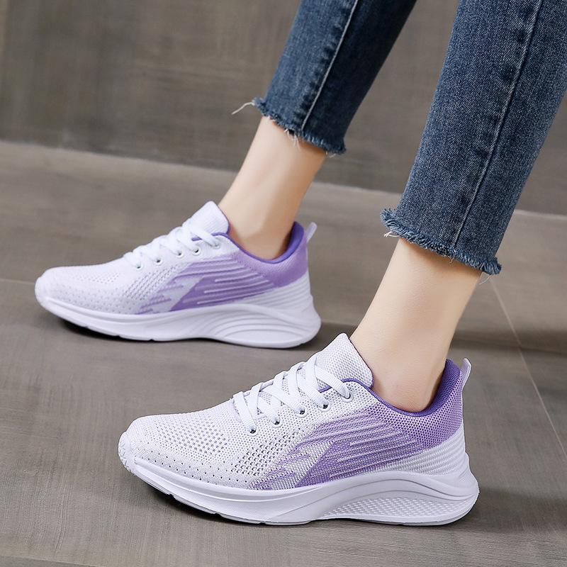 Spring and summer brand sports shoes, new mesh breathable student running shoes, white lightweight casual shoes