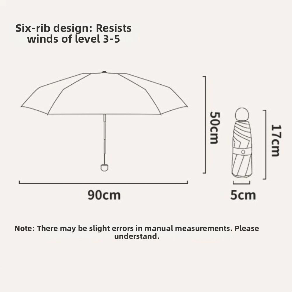 Ultraviolet Protection Pocket Rain Umbrella Ultralight Sun Shade Umbrella Sun Umbrella  Summer