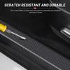 4Pcs Car Carbon Fiber Door Threshold Cover Protection 3D Stickers For Tesla Model 3 2023 2022   Car Styling