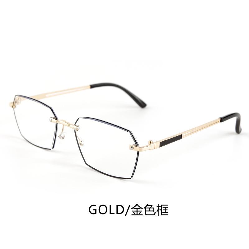 Stylish and elegant trimmed diamond reading glasses gradual change powder anti-blue light in the elderly high-end reading glasses